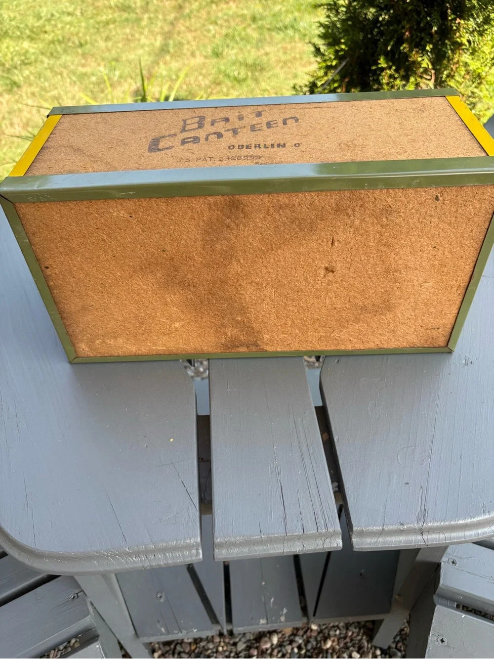 Vintage Oberlin Bait Canteen Set (Pair) Mid Century Worm Boxes, Cabin Decor